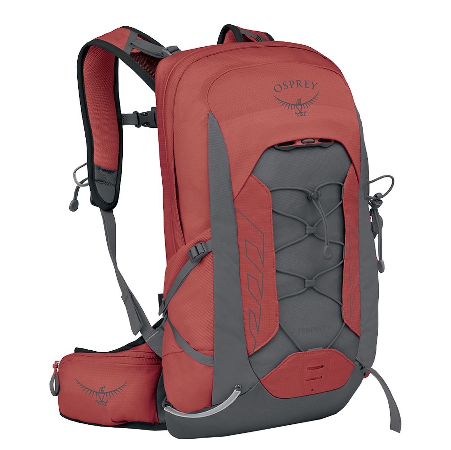 Osprey Tempest rugzak grijs, rood en multicolor