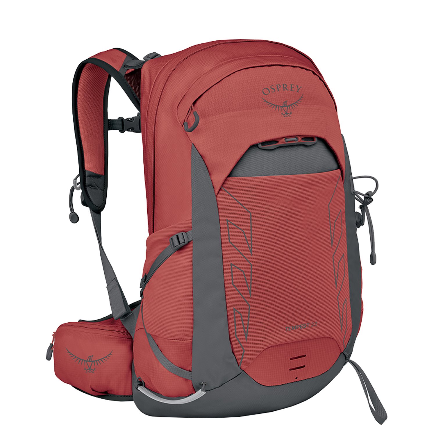 Osprey Tempest 22 red pampass-coal grey rugzak