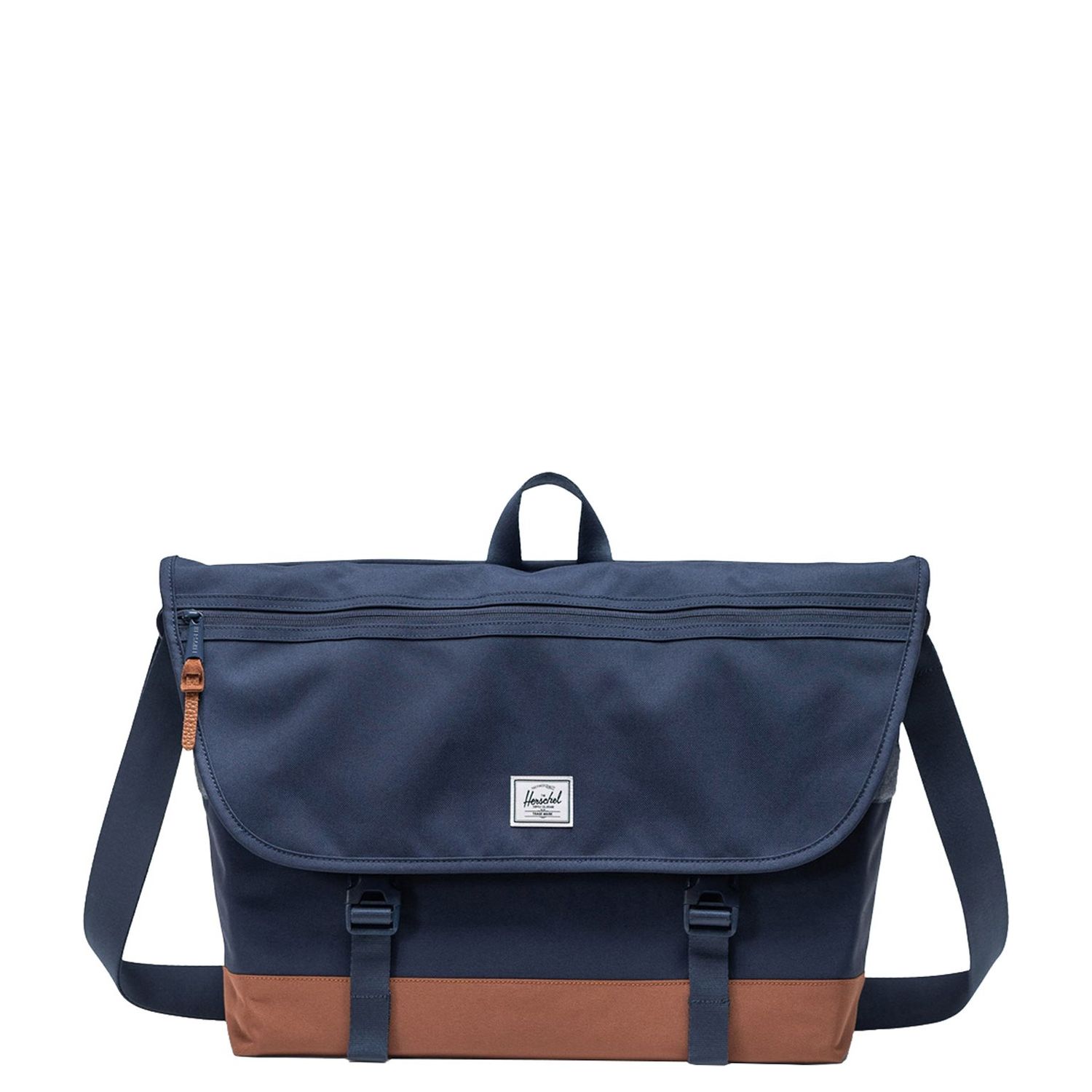 Herschel messenger bag bruin, blauw en multicolor