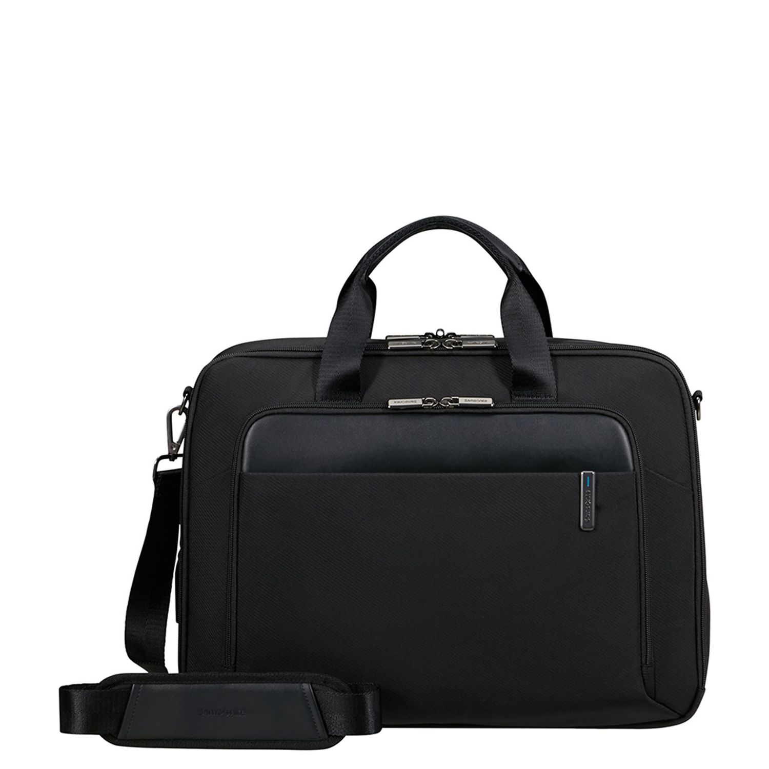 Samsonite Evosight Bailhandle 17.3" black schoudertas heren