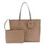 Guess Power Play Large Tech Tote latte logo