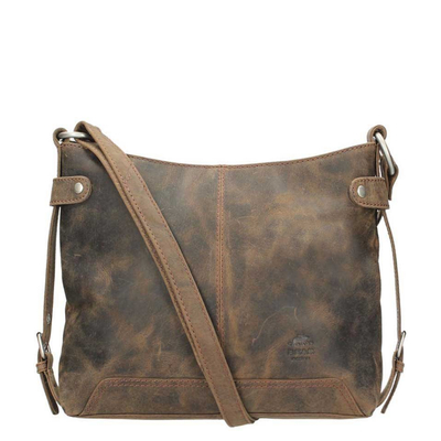 Bear Design Dark Nature Umhängetasche brown