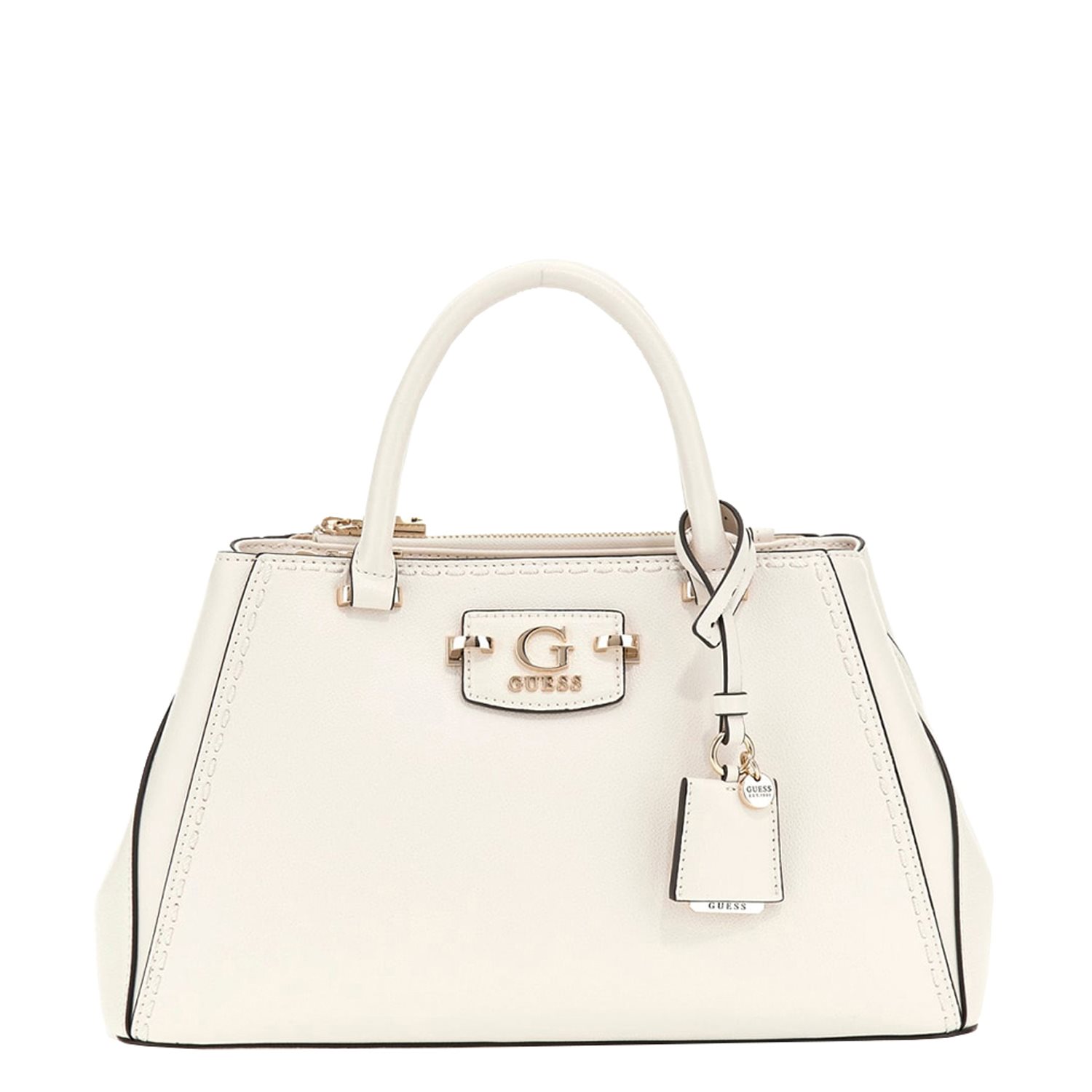 Guess Nastra Society Satchel off white handtas dames