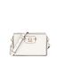 Guess Nastra Mini Crossbody Top Zip off white