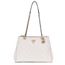 Guess Cresidia Status Shldr Satchel off white