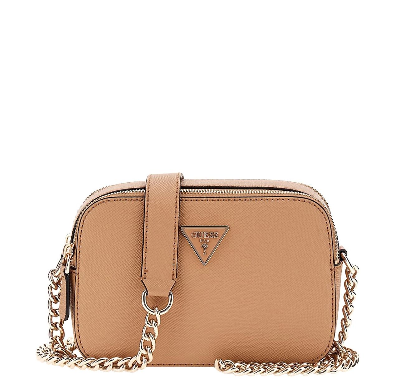Guess Noelle crossbodytas beige en bruin