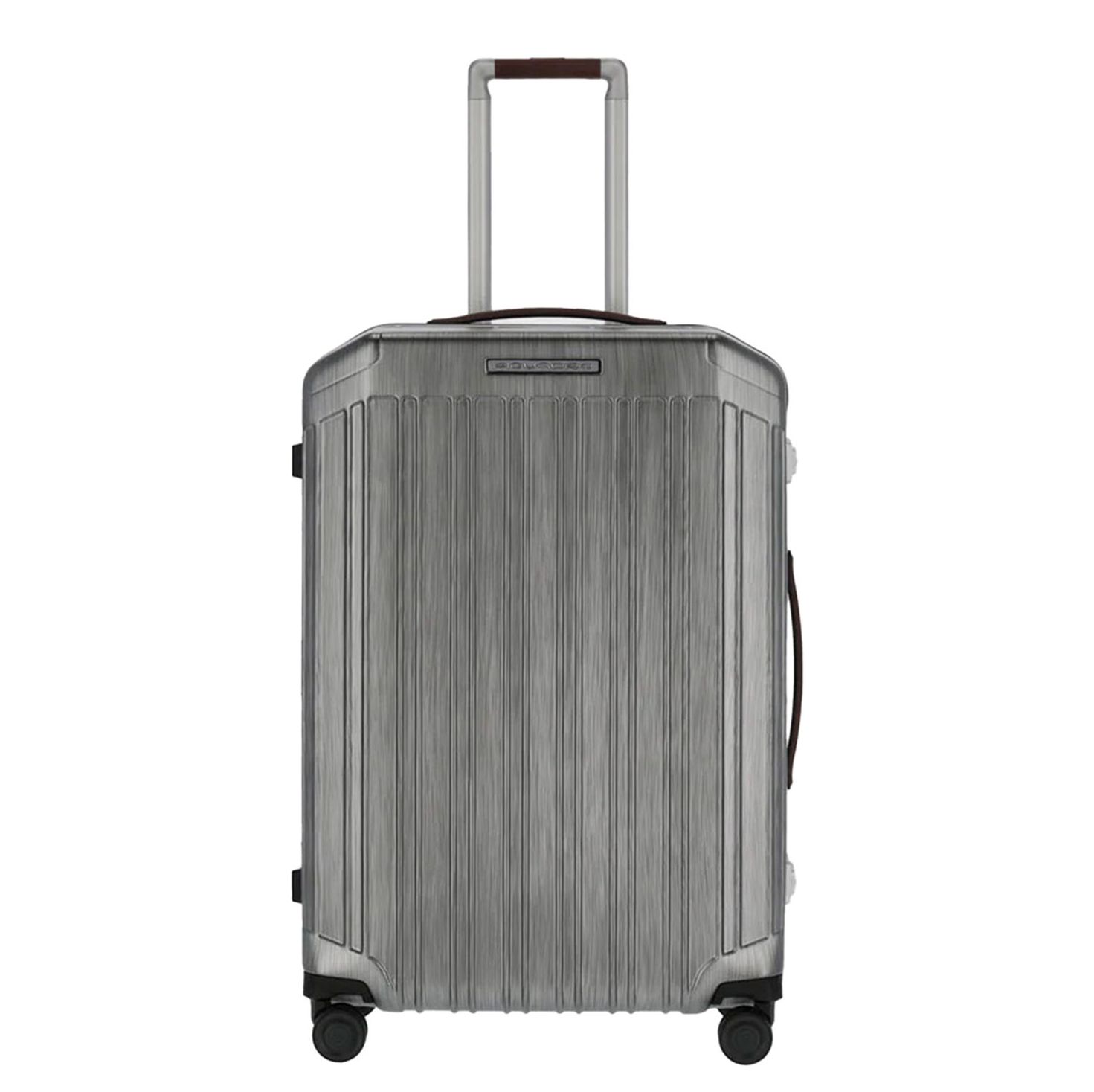 Piquadro PQ Light Frame Medium Spinner 68 cm Grey With Tobacco Leather