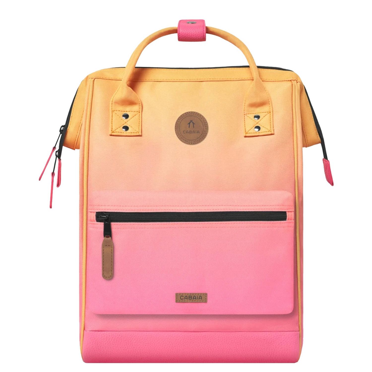 Cabaia Adventurer rugzak oranje en roze