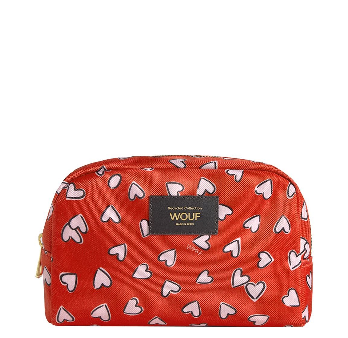 Wouf toilettas multicolor en rood