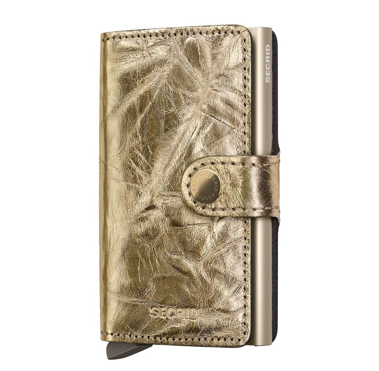 Secrid Miniwallet Crunch gold pasjeshouder dames