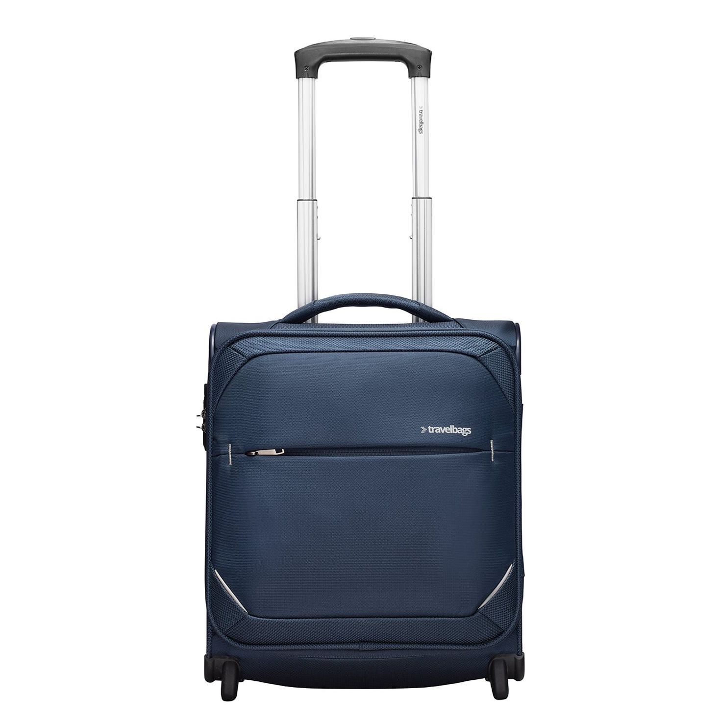 Travelbags The Base Soft Trolley Underseater dark blue zachte koffer lichtgewicht koffer