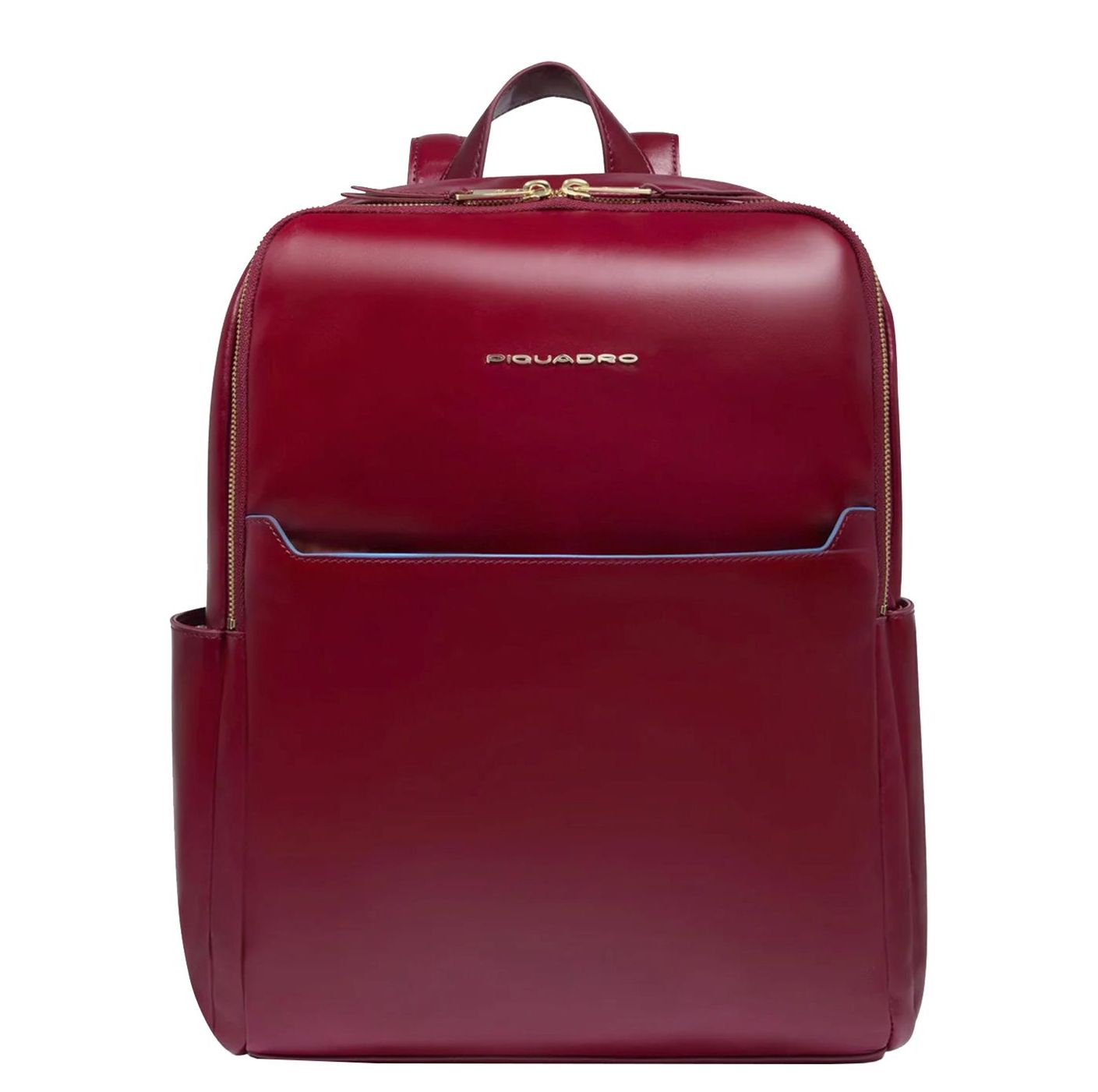Piquadro Blue Square rugzak blauw en rood