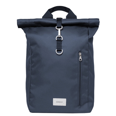 Sandqvist Ground Rolltop Backpack L navy with navy webbing