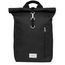 Sandqvist Ground Rolltop Backpack L black with black webbing