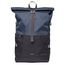 Sandqvist Icon Rolltop Backpack L multi black-navy with black leather