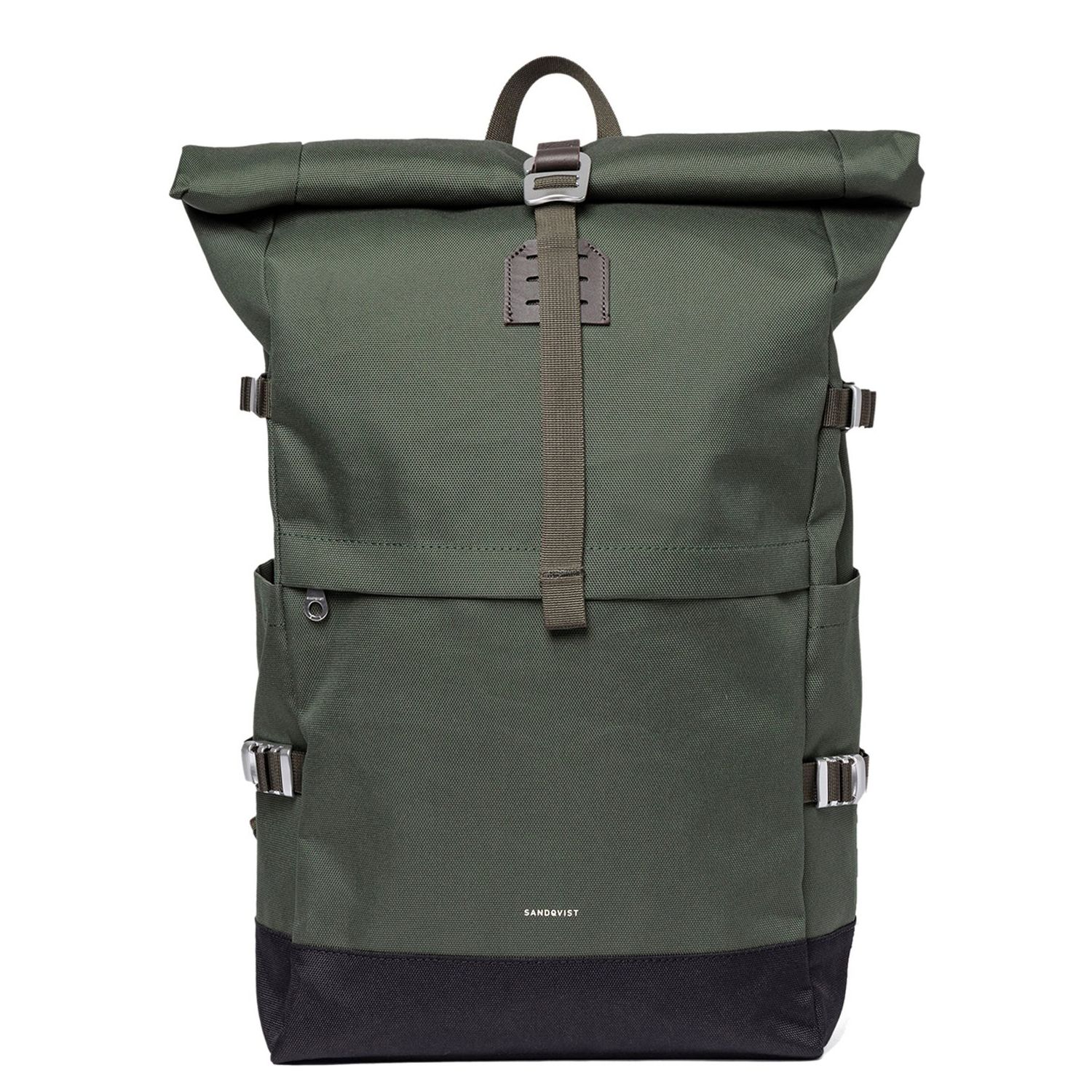 Sandqvist Laptop Rugzakken bruin en groen