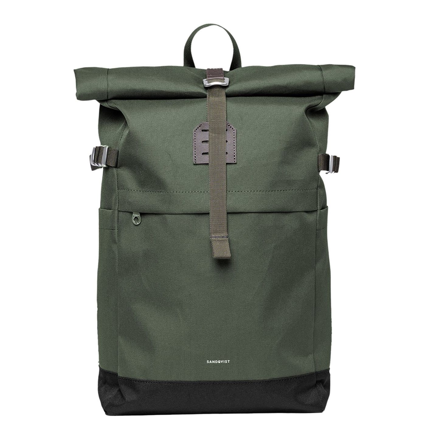 Sandqvist Laptop Rugzakken bruin en groen
