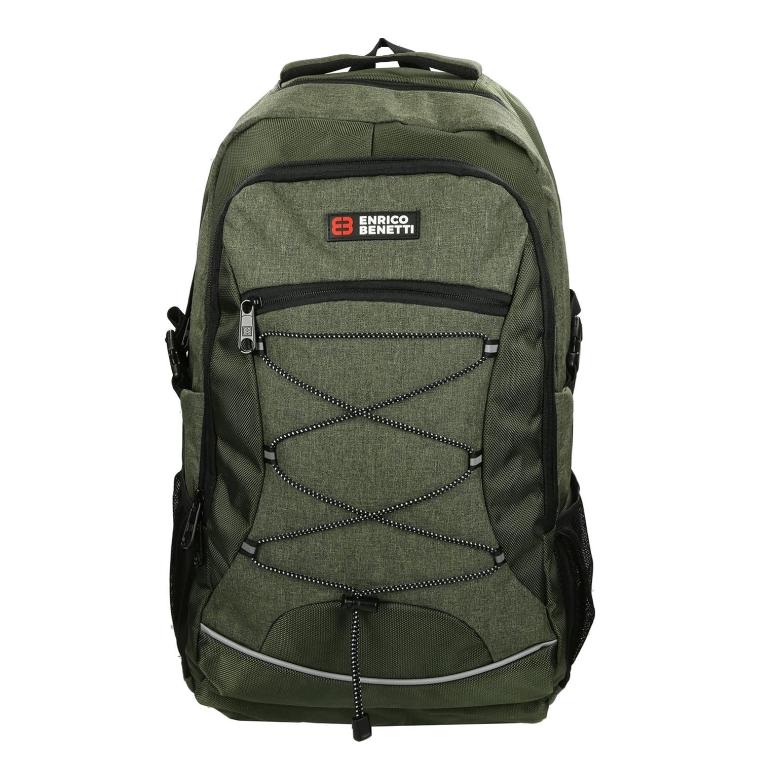 Enrico Benetti Yellow Stone Laptop Rugzakken groen en geel