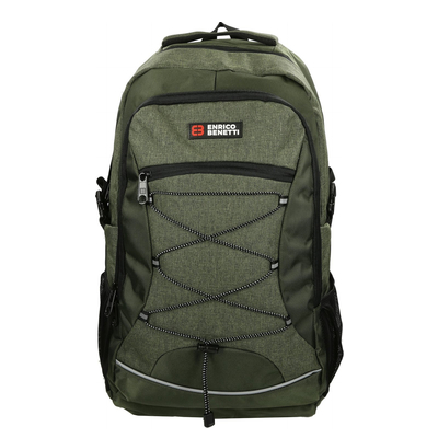 Enrico Benetti Yellow Stone 17'' Laptop Rucksack olivgrün