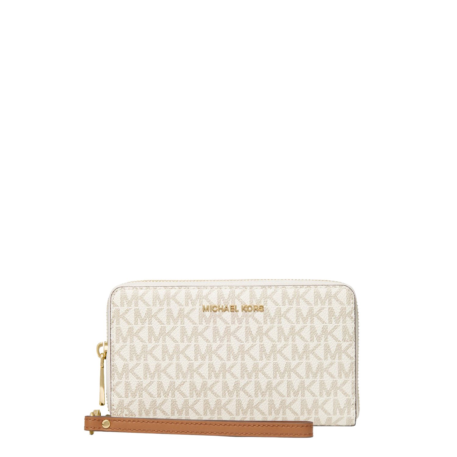 Michael Kors Jet Set Light Gold Phone Case vanilla polstasje dames portemonnee