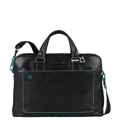 Piquadro Blue Square Computer Portfolio Briefcase 15'' black