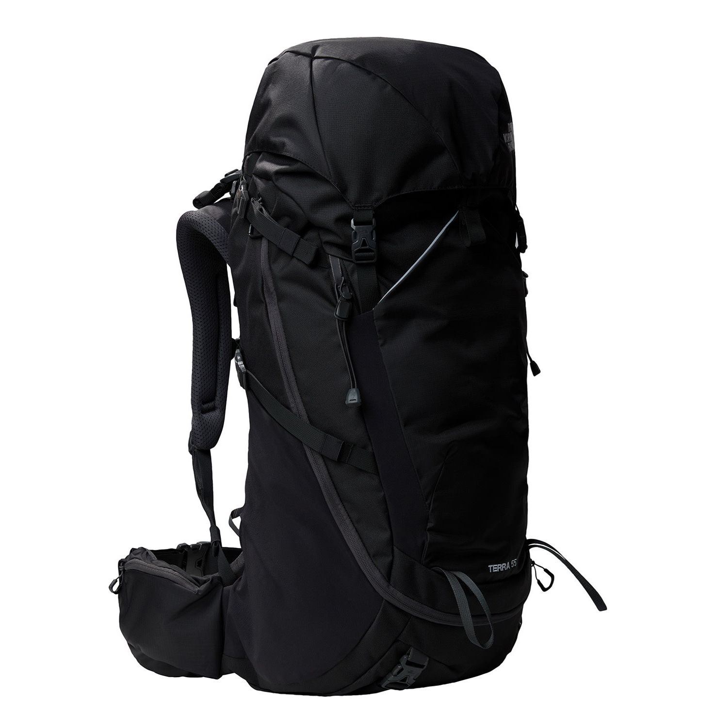 The North Face Terra 55 rugzak zwart en grijs