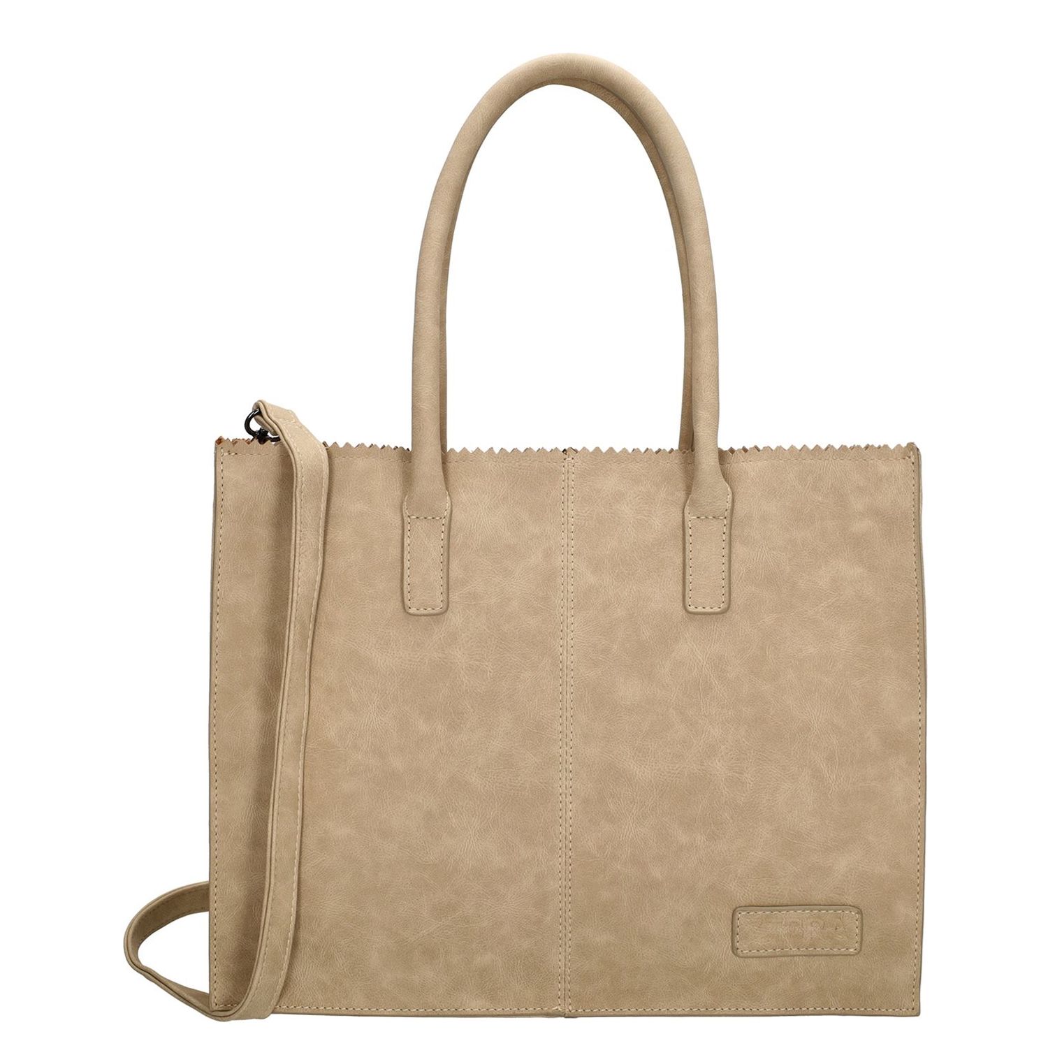 Zebra Trends Lisa schoudertas grijs en taupe