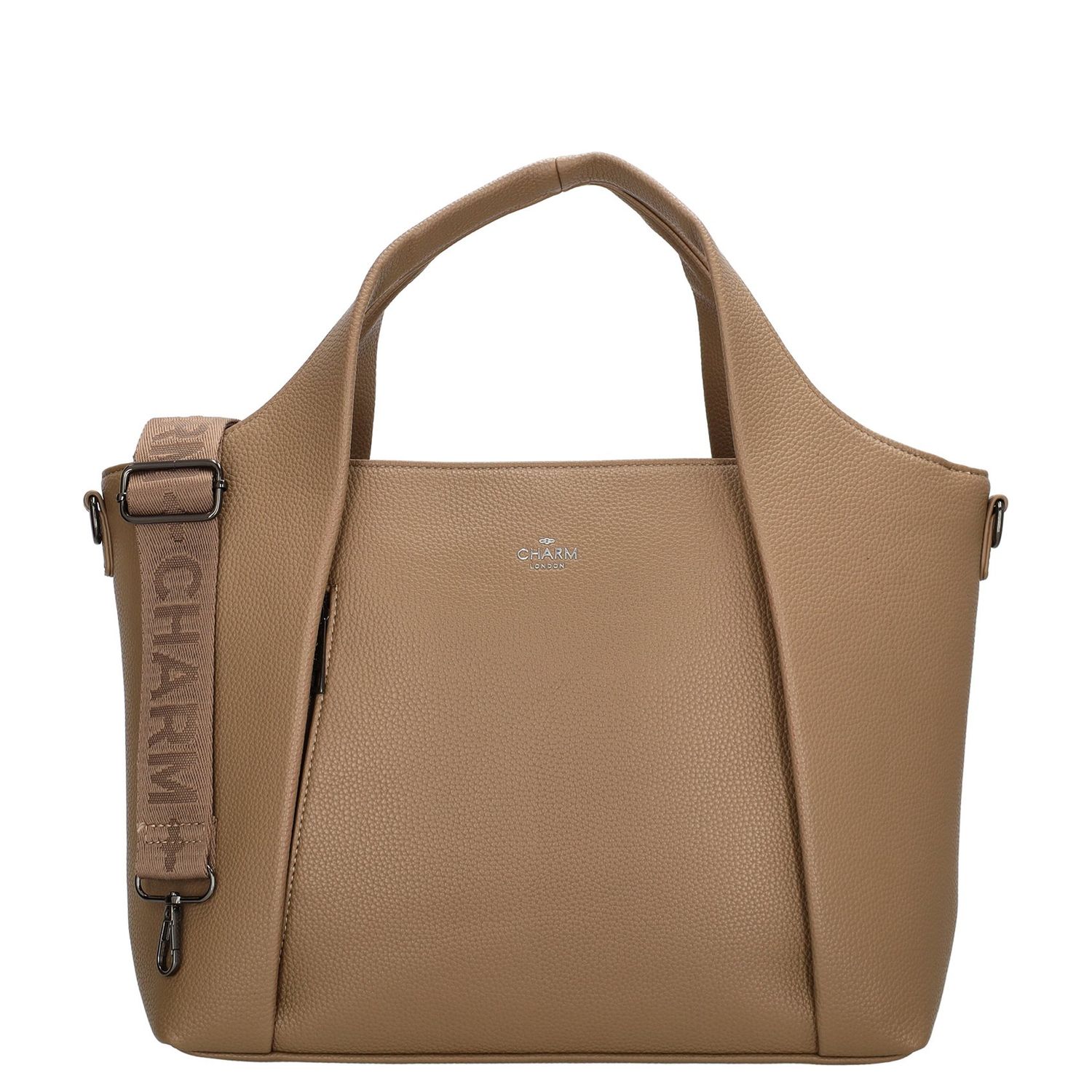 Charm London handtas grijs en taupe