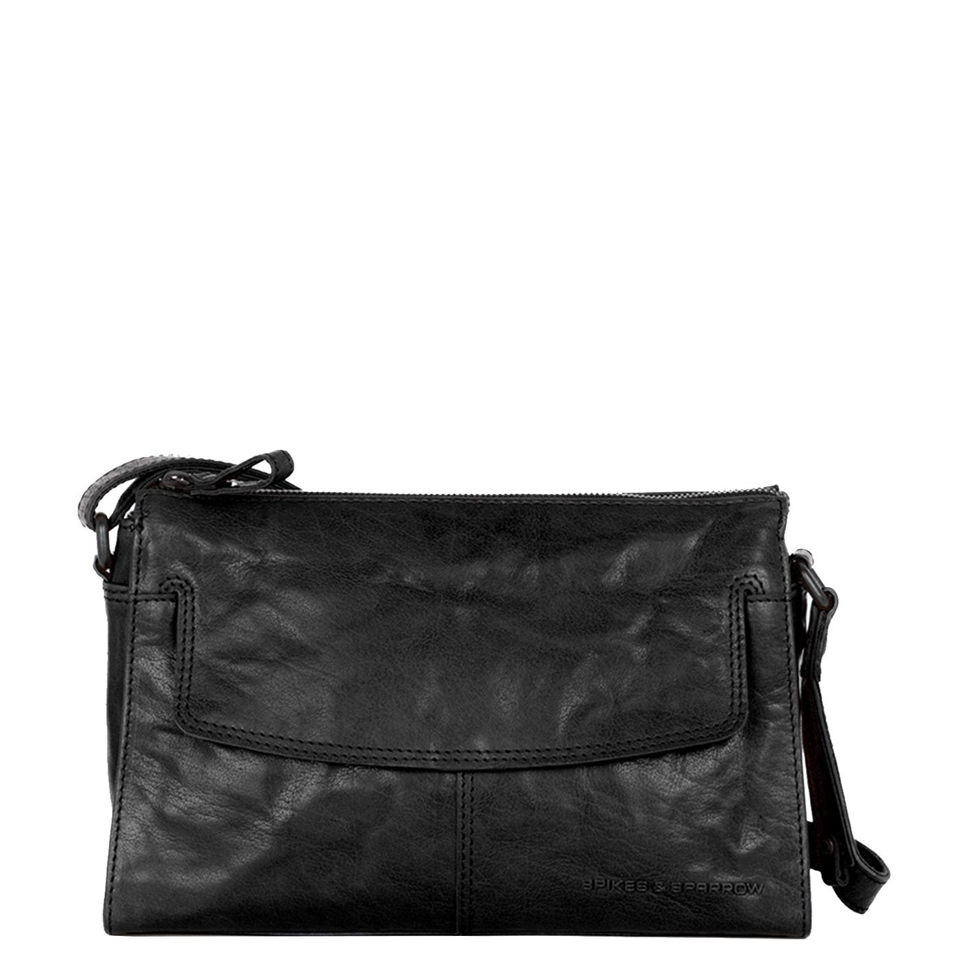 Spikes & Sparrow crossbodytas zwart