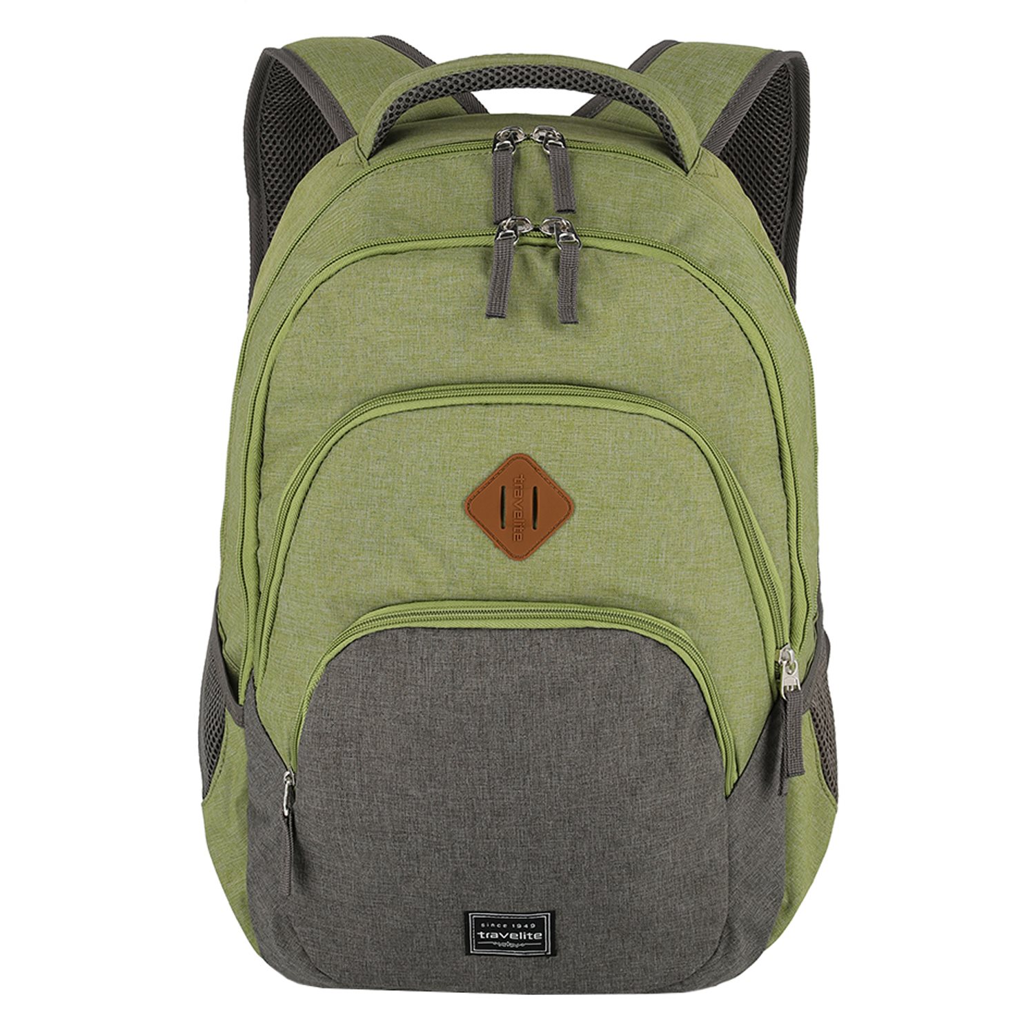 Travelite Basics Backpack Melange green/grey backpack