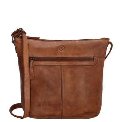 Hide & Stitches Paint Rock Shoulderbag cognac