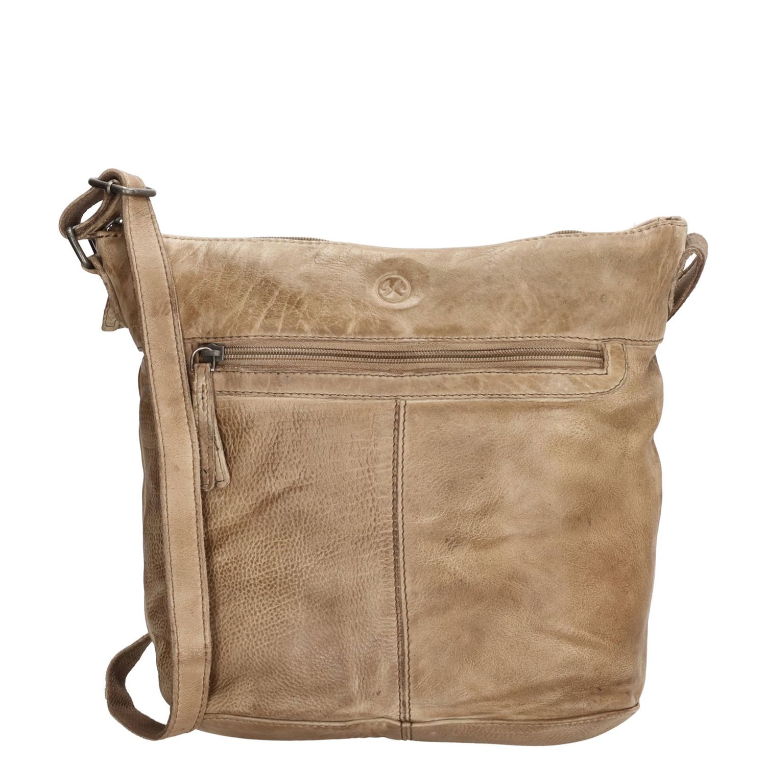 Hide & Stitches Paint Rock Shoulderbag sand damestas