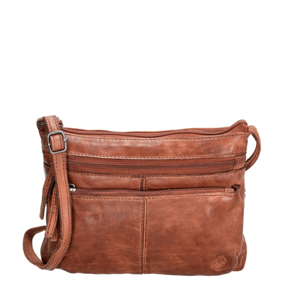 Hide & Stitches Paint Rock Shoulderbag cognac