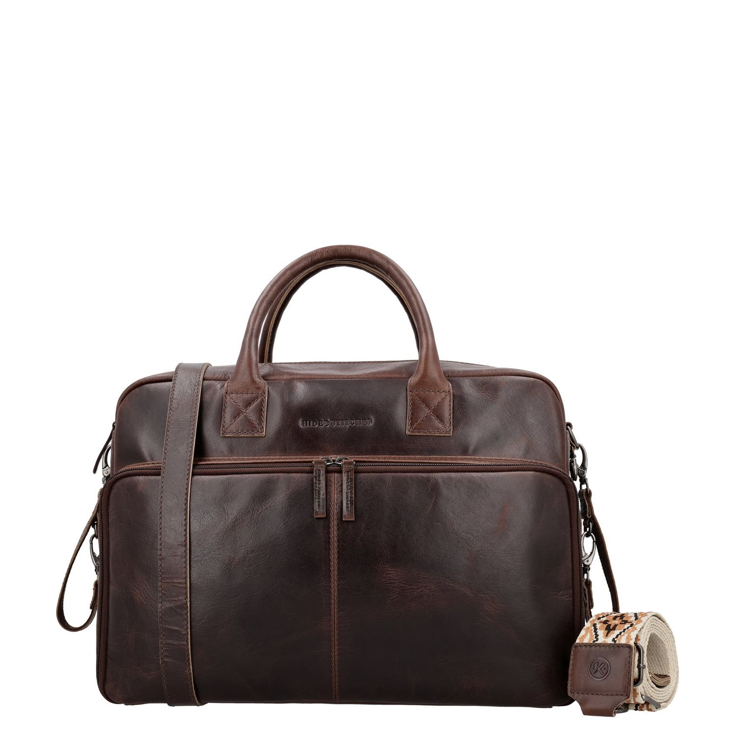 Hide Stitches luiertas bruin