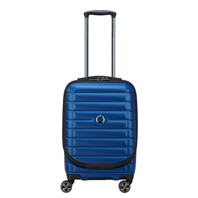 Delsey Shadow 5.0 Cabin Trolley Front Pocket 55 Expandable blue
