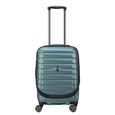 Delsey Shadow 5.0 Cabin Trolley Front Pocket 55 Expandable green