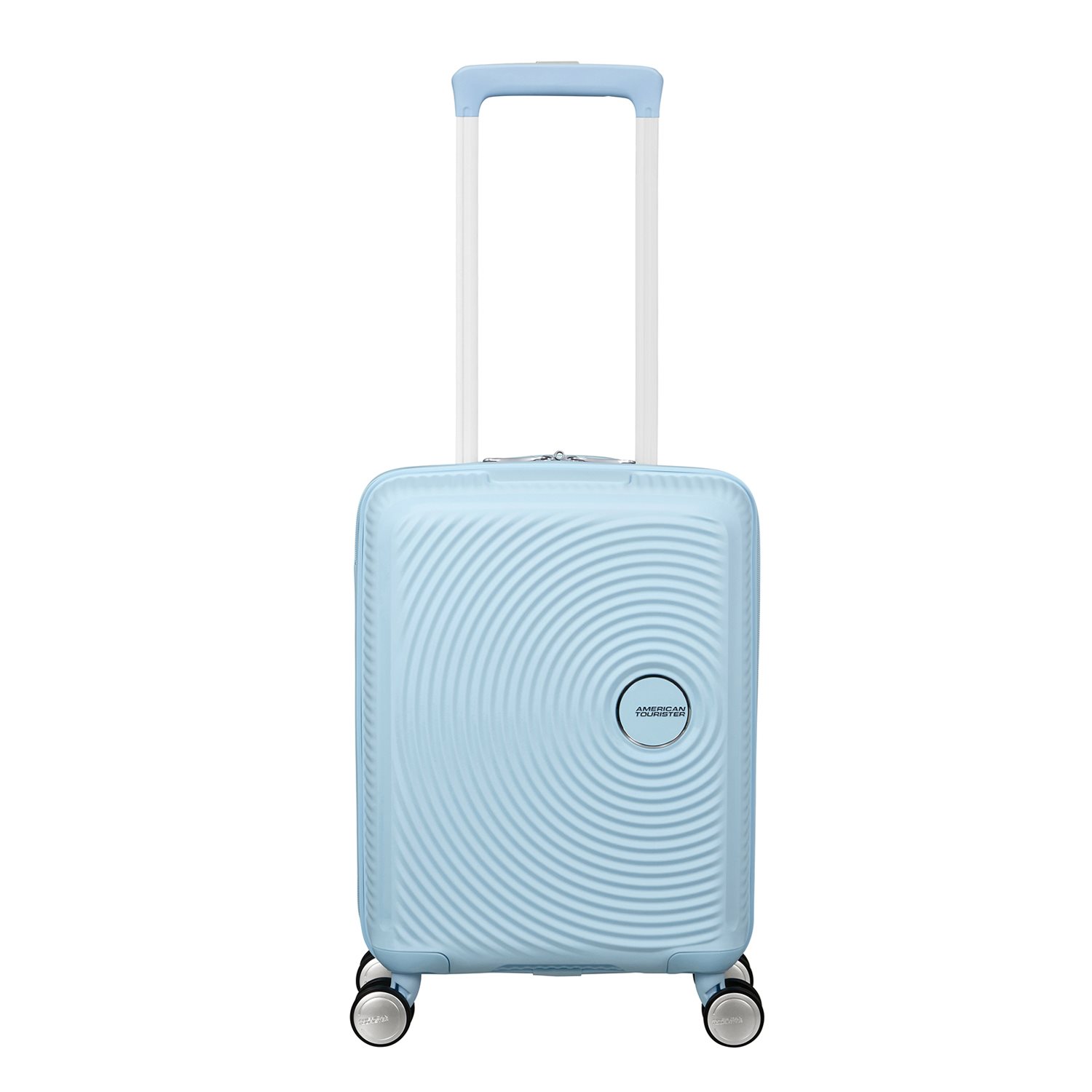 American Tourister Soundbox Mini Spinner 47/16 pastel blue kinderkoffer handbagage koffer