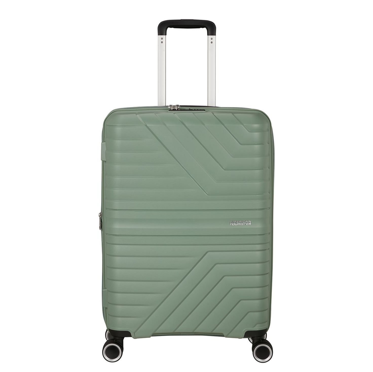 Travelbags American Tourister Flytwist Spinner 67/24 TSA Expandable botanic green hardcase koffer lichtgewicht koffer aanbieding