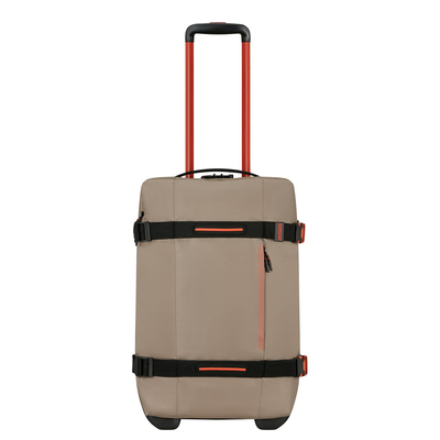 American Tourister Urban Track Wheeled Duffle S Coated beige/orange