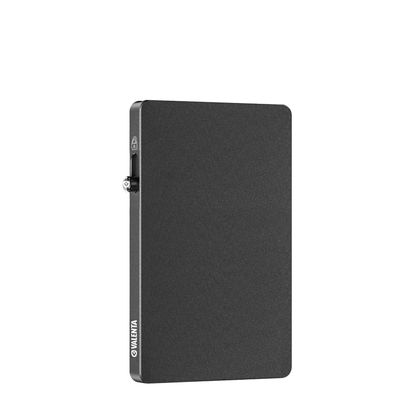 Valenta Card Wallet Leather MagSafe Luxe graphite grey