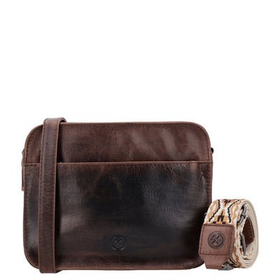 Hide & Stitches Next Navajo Shoulderbag darkbrown