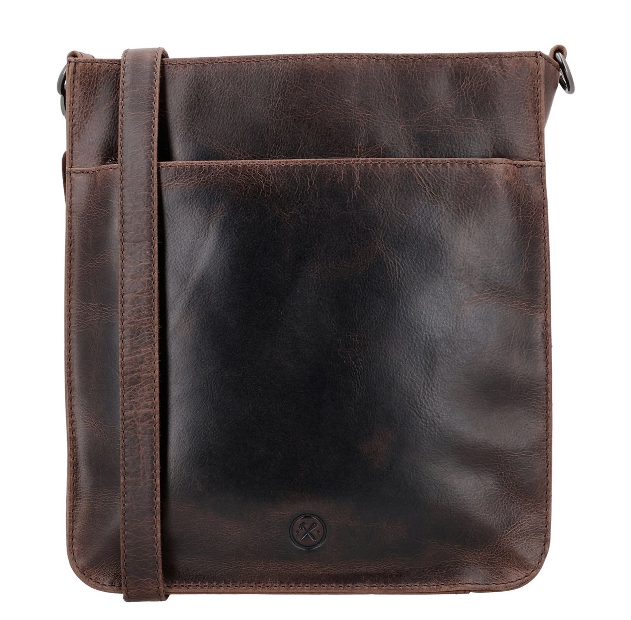 Hide Stitches schoudertas bruin