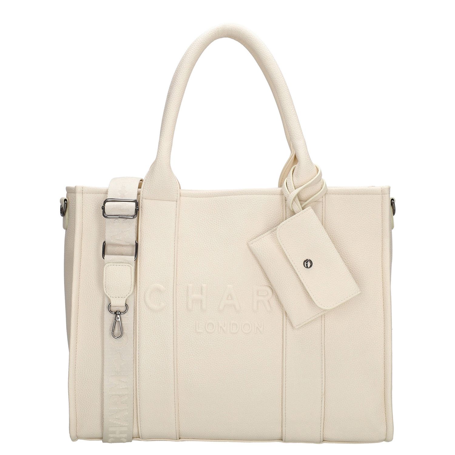 Charm London laptoptas wit