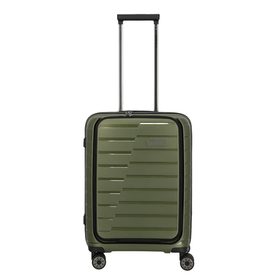 Travelite Air Base 4 Wiel Trolley S Front-Pocket olive