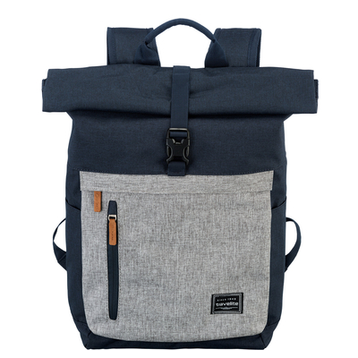 Travelite Basics Rollup Backpack navy/grey