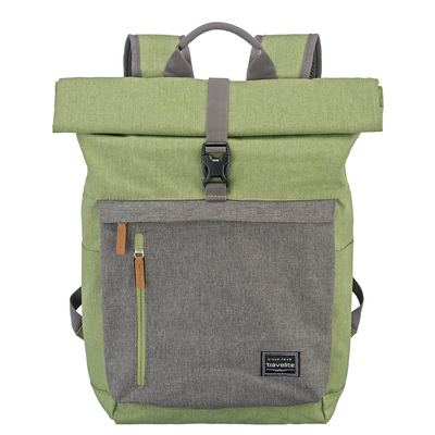 Travelite Basics Rollup Backpack green/grey
