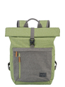 Travelite Basics Rollup Backpack green/grey