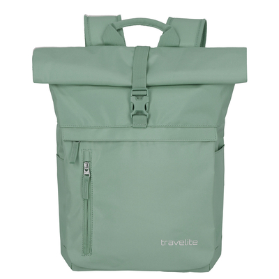Travelite Basics Rollup Backpack light green