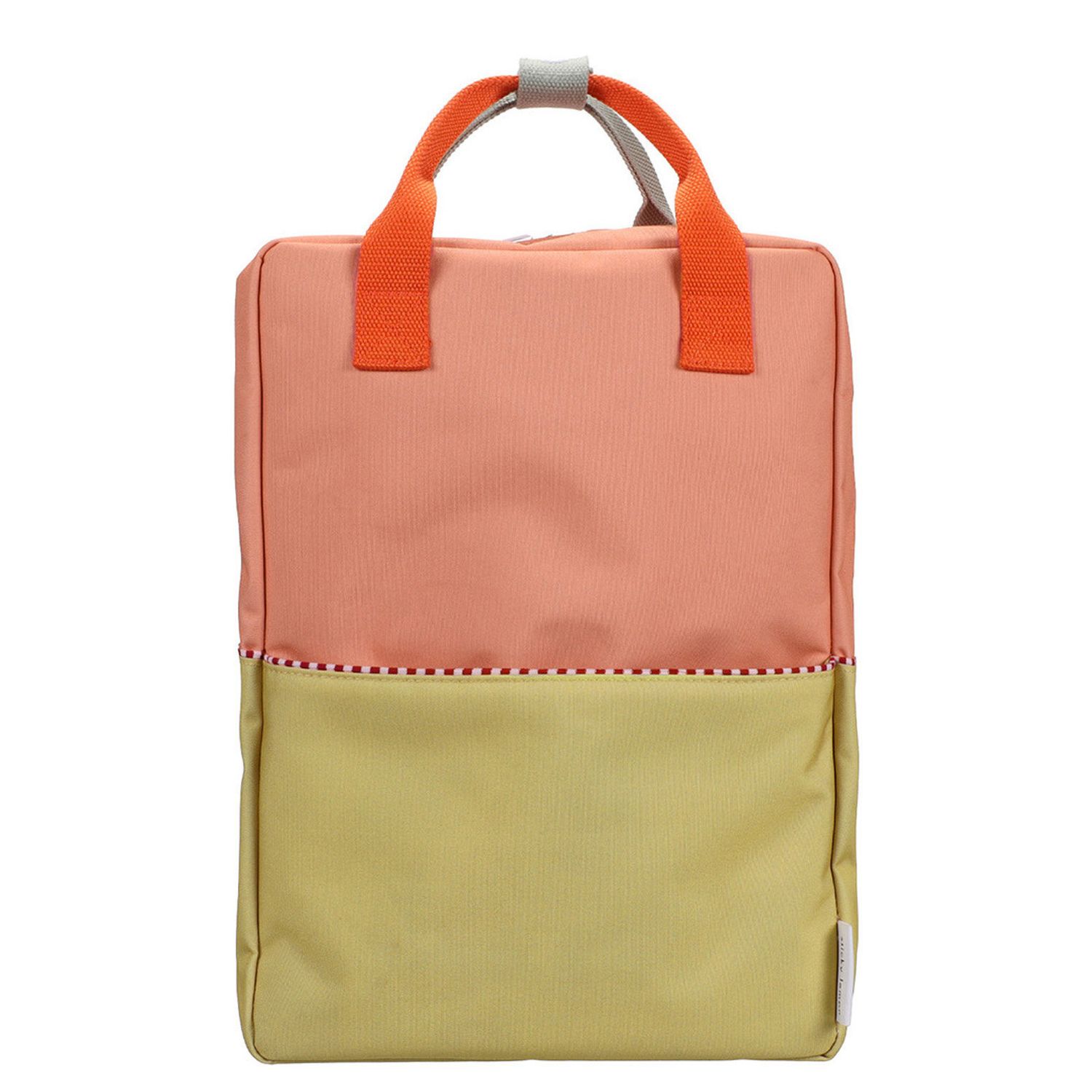Sticky Lemon Colourblocking rugzak groen, roze, geel en multicolor