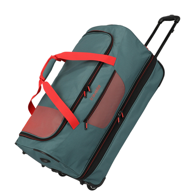 Travelite Basics Wheeled Duffle 70cm Expandable green/orange